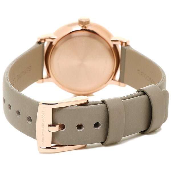 Marc Jacobs Baker Grey Dial Grey Leather Strap Watch for Women - MBM1318 Buy Now By Marc Jacobs