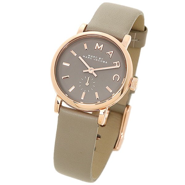 Marc Jacobs Baker Grey Dial Grey Leather Strap Watch for Women - MBM1318 Buy Now By Marc Jacobs