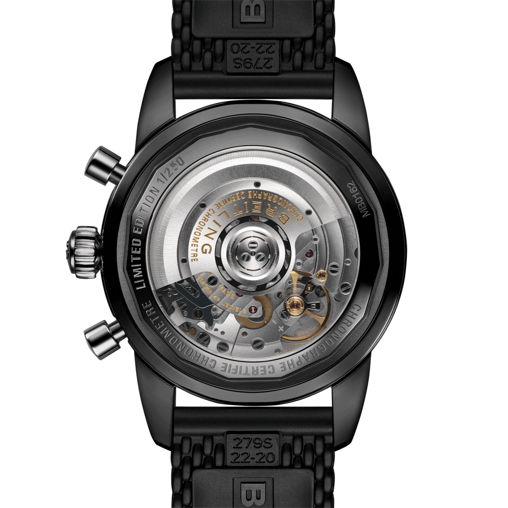 Breitling Superocean Heritage B01 Chronograph 44 Green Dial Black Mesh Bracelet Watch for Men - MB01621A1L1S1 Buy Now By Breitling