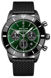 Breitling Superocean Heritage B01 Chronograph 44 Green Dial Black Mesh Bracelet Watch for Men - MB01621A1L1S1 Buy Now By Breitling