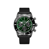 Breitling Superocean Heritage B01 Chronograph 44 Green Dial Black Mesh Bracelet Watch for Men - MB01621A1L1S1 Buy Now By Breitling