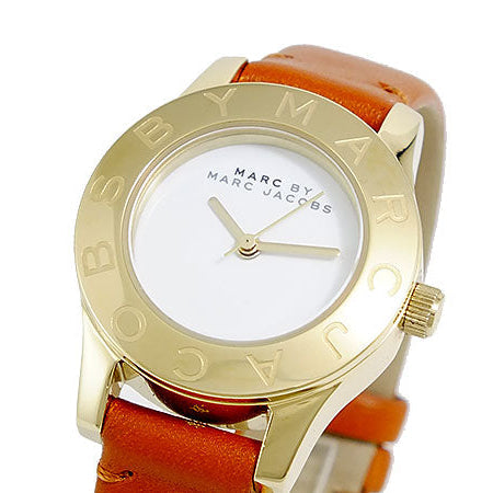 Marc Jacobs Mini Blade White Dial Brown Leather Strap Watch for Women - MBM1219 Buy Now By Marc Jacobs