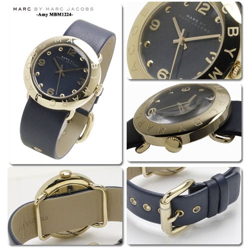 Marc Jacobs Blade Blue Dial Blue Leather Strap Watch for Women - MBM1224 Buy Now By Marc Jacobs