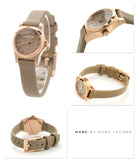 Marc Jacobs Henry Dinky Grey Dial Grey Leather Strap Watch for Women - MBM1239 Buy Now By Marc Jacobs