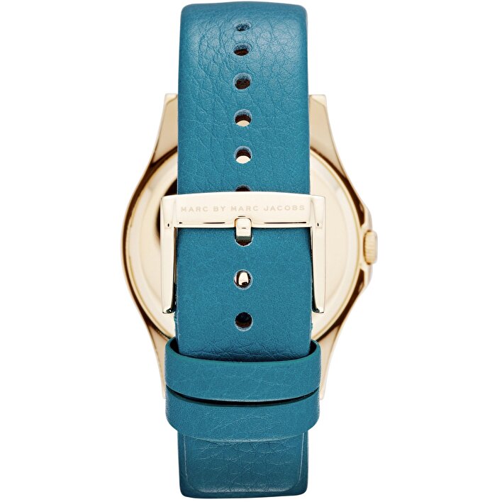 Marc Jacobs Baby Dave Gold Dial Blue Leather Strap Watch for Women - MBM1263 Buy Now By Marc Jacobs