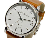 Marc Jacobs Baker White Dial Brown Leather Strap Watch for Women - MBM1265 Buy Now By Marc Jacobs
