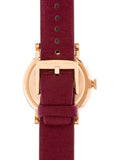 Marc Jacobs Baker Maroon Dial Maroon Leather Strap Watch for Women - MBM1267 Buy Now By Marc Jacobs
