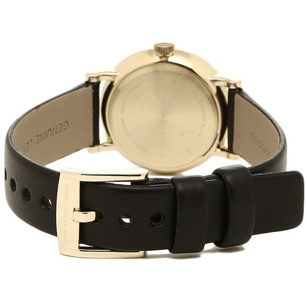 Marc Jacobs Baker Black Dial Black Leather Strap Watch for Women - MBM1273 Buy Now By Marc Jacobs