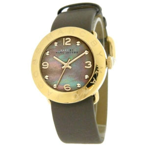 Marc Jacobs Amy Grey Dial Grey Leather Strap Watch for Women - MBM1287 Buy Now By Marc Jacobs