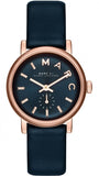 Marc Jacobs Baker Navy Blue Dial Blue Leather Strap Watch for Women - MBM1331 Buy Now By Marc Jacobs