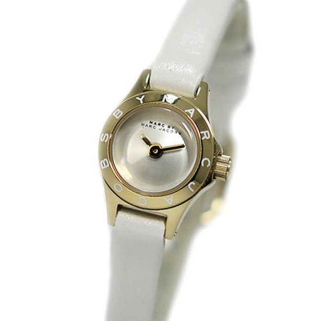 Marc Jacobs Blade White Dial White Leather Strap Watch for Women - MBM1344 Buy Now By Marc Jacobs