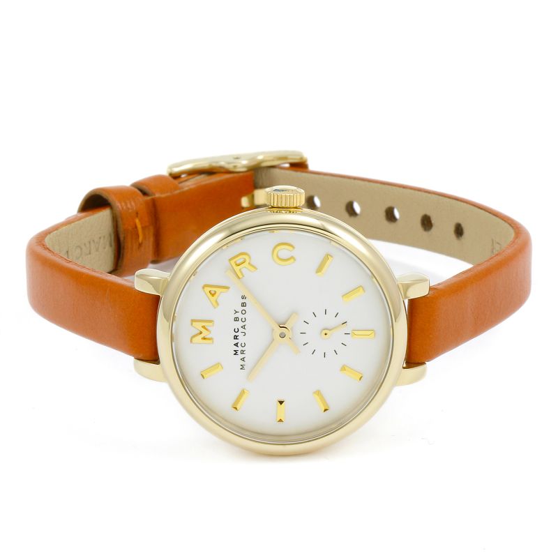 Marc Jacobs Sally White Dial Brown Leather Strap Watch for Women - MBM1351 Buy Now By Marc Jacobs