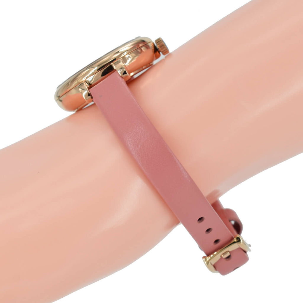 Marc Jacobs Sally White Dial Orange Leather Strap Watch for Women - MBM1355 Buy Now By Marc Jacobs