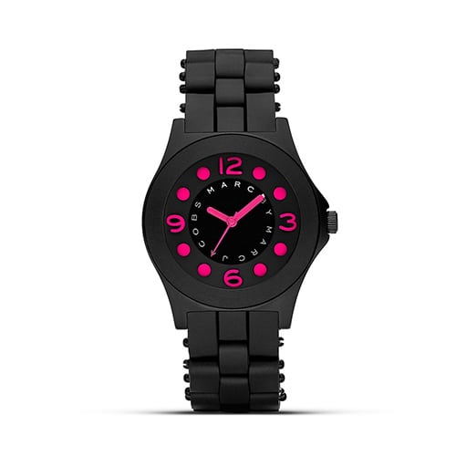 Marc Jacobs Pelly Black Dial Black Silicone Strap Watch for Women - MBM2508 Buy Now By Marc Jacobs