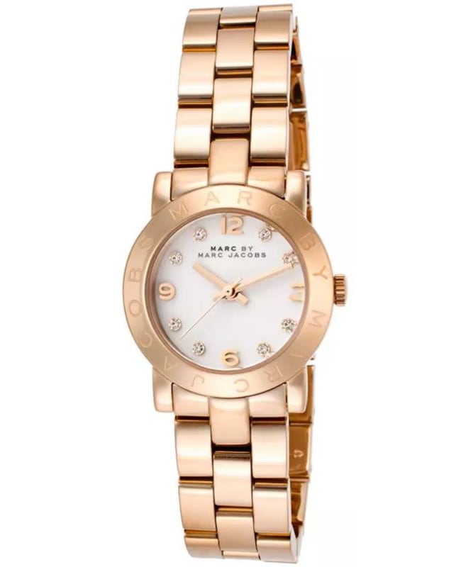 Marc Jacobs Mini Amy White Dial Rose Gold Steel Strap Watch for Women - MBM3078 Buy Now By Marc Jacobs