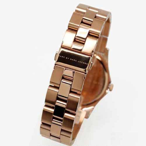 Marc Jacobs Henry Diamonds White Dial Rose Gold Steel Strap Watch for Women - MBM3079 Buy Now By Marc Jacobs