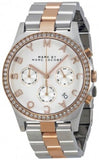Marc Jacobs Henry Chronograph Silver Dial Two Tone Steel Strap Watch for Women - MBM3106 Buy Now By Marc Jacobs