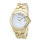 Marc Jacobs Rivera White Dial Gold Steel Strap Watch for Women - MBM3134 Buy Now By Marc Jacobs