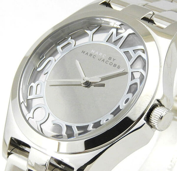 Marc Jacobs Henry Transparent Silver Dial Silver Steel Strap Watch for Women - MBM3205 Buy Now By Marc Jacobs
