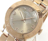 Marc Jacobs Amy Glitz Brown Dial Rose Gold Steel Strap Watch for Women - MBM3221 Buy Now By Marc Jacobs