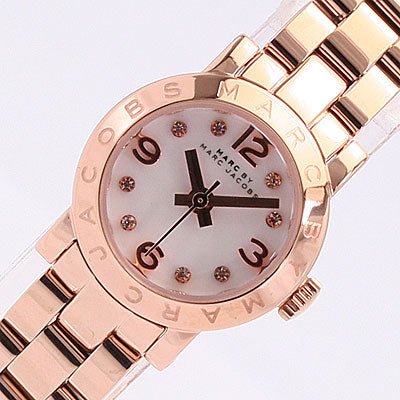 Marc Jacobs Amy White Dial Rose Gold Steel Strap Watch for Women - MBM3227 Buy Now By Marc Jacobs