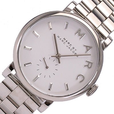 Marc Jacobs Baker White Dial Silver Steel Strap Watch for Women - MBM3242 Buy Now By Marc Jacobs