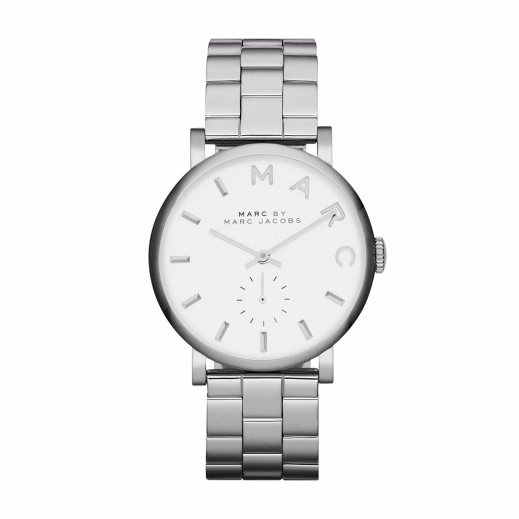 Marc Jacobs Baker White Dial Silver Steel Strap Watch for Women - MBM3242 Buy Now By Marc Jacobs