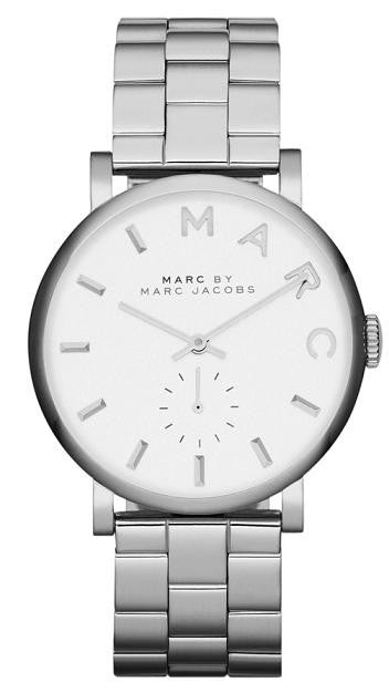 Marc Jacobs Baker White Dial Silver Steel Strap Watch for Women - MBM3242 Buy Now By Marc Jacobs