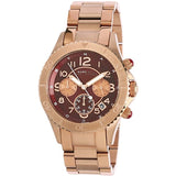 Marc Jacobs Rock Chronograph Mother of Pearl Red Dial Rose Gold Steel Strap Unisex Watch - MBM3251 Buy Now By Marc Jacobs