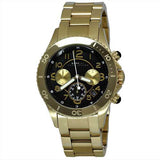 Marc Jacobs Rock Chronograph Black Dial Gold Steel Strap Watch for Women - MBM3253 Buy Now By Marc Jacobs