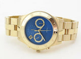 Marc Jacobs Blade Chronograph Blue Dial Gold Steel Strap Watch for Women - MBM3307 Buy Now By Marc Jacobs