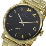 Marc Jacobs Baker Black Dial Gold Steel Strap Watch for Women - MBM3355 Buy Now By Marc Jacobs