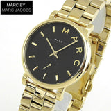 Marc Jacobs Baker Black Dial Gold Steel Strap Watch for Women - MBM3355 Buy Now By Marc Jacobs