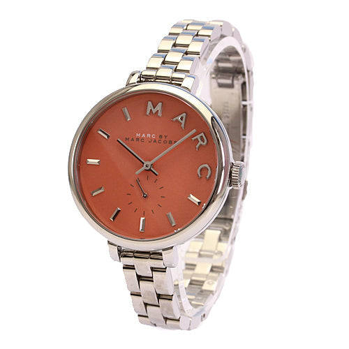 Marc Jacobs Sally Orange Dial Silver Steel Strap Watch for Women - MBM3365 Buy Now By Marc Jacobs
