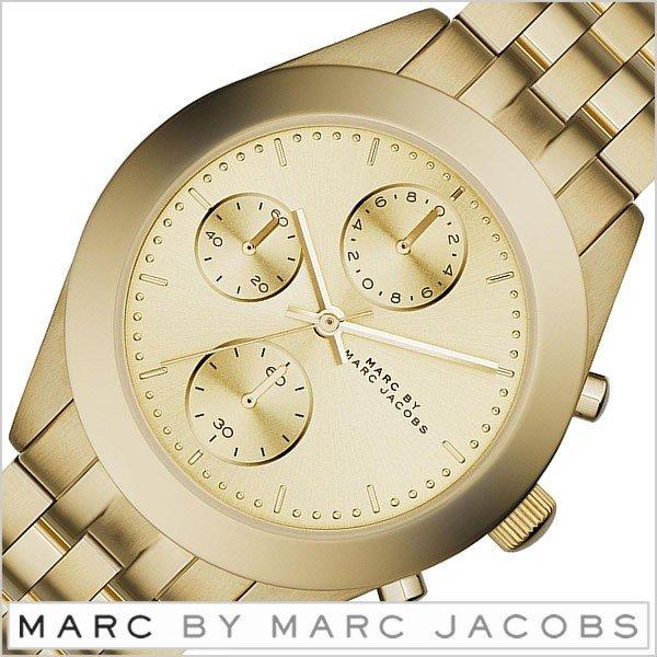 Marc Jacobs Peeker Chronograph Gold Dial Gold Steel Strap Watch for Women - MBM3393 Buy Now By Marc Jacobs