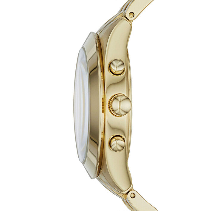 Marc Jacobs Peeker Chronograph Gold Dial Gold Steel Strap Watch for Women - MBM3393 Buy Now By Marc Jacobs