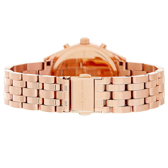 Marc Jacobs Peeker Chronograph Rose Gold Dial Rose Gold Steel Strap Watch for Women - MBM3394 Buy Now By Marc Jacobs