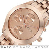 Marc Jacobs Peeker Chronograph Rose Gold Dial Rose Gold Steel Strap Watch for Women - MBM3394 Buy Now By Marc Jacobs