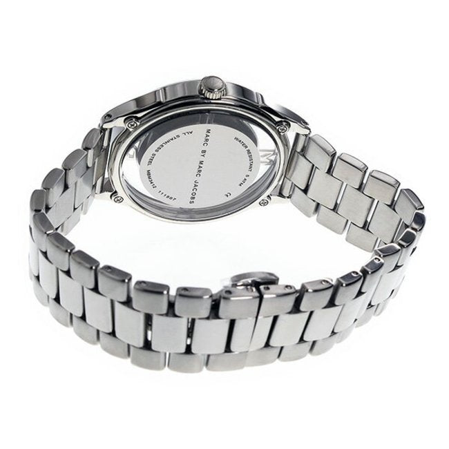 Marc Jacobs Tether Transparent Silver Dial Silver Steel Strap Watch for Women - MBM3412 Buy Now By Marc Jacobs