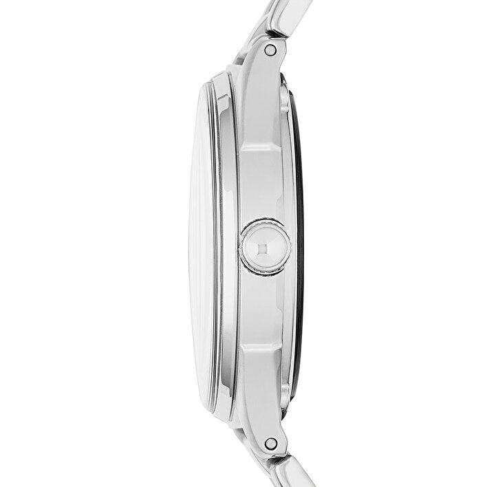Marc Jacobs Tether Transparent Silver Dial Silver Steel Strap Watch for Women - MBM3412 Buy Now By Marc Jacobs