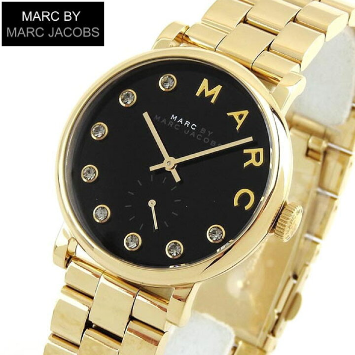 Marc Jacobs Baker Dexter Black Dial Gold Steel Strap Watch for Women - MBM3421 Buy Now By Marc Jacobs