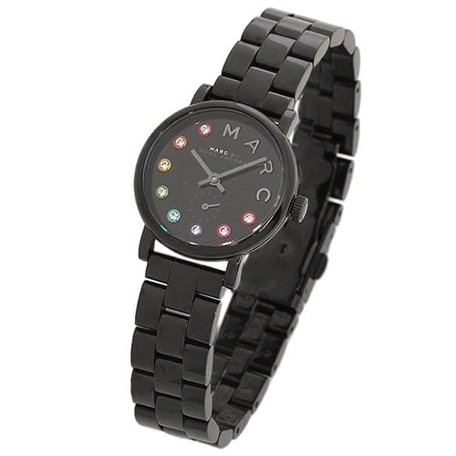Marc Jacobs Baker Black Dial Black Steel Strap Watch for Women - MBM3425 Buy Now By Marc Jacobs