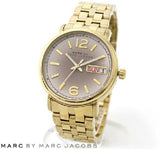 Marc Jacobs Fergus Gunmetal Grey Dial Gold Steel Strap Watch for Women - MBM3429 Buy Now By Marc Jacobs