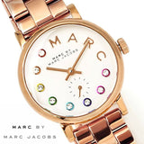 Marc Jacobs Baker Dexter White Dial Rose Gold Steel Strap Watch for Women - MBM3443 Buy Now By Marc Jacobs