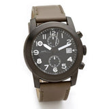Marc Jacobs Larry Chronograph Black Dial Grey Leather Strap Watch for Men - MBM5034 Buy Now By Marc Jacobs