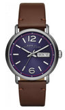 Marc Jacobs Fergus Blue Dial Brown Leather Strap Watch for Men - MBM5078 Buy Now By Marc Jacobs