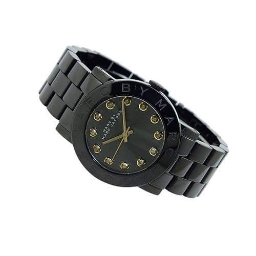 Marc Jacobs Amy Black Dial Black Steel Strap Watch for Women - MBM8595 Buy Now By Marc Jacobs