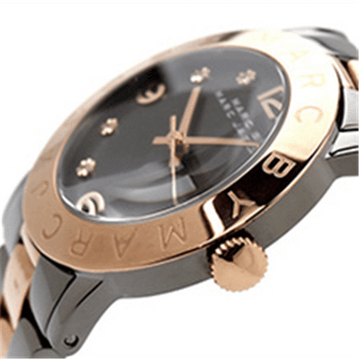 Marc Jacobs Amy Grey Dial Two Tone Steel Strap Watch for Women - MBM3195 Buy Now By Marc Jacobs