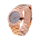 Marc Jacobs Amy Mother of Pearl Black Dial Rose Gold Steel Strap Watch for Women - MBM8610 Buy Now By Marc Jacobs