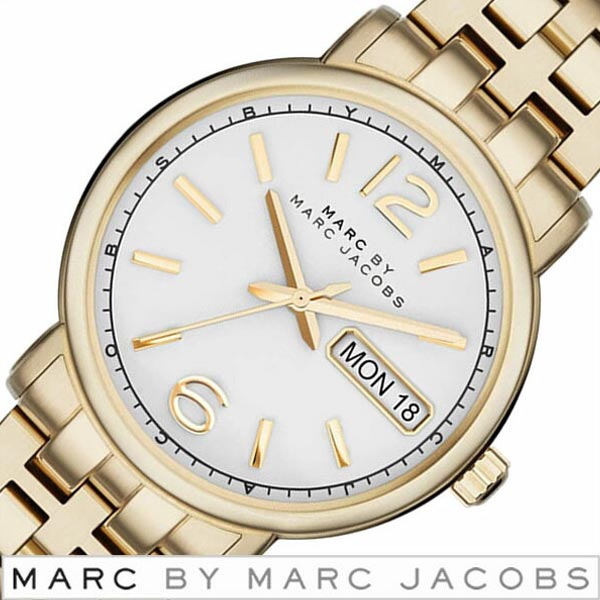 Marc Jacobs Fergus White Dial Gold Steel Strap Watch for Women - MBM8647 Buy Now By Marc Jacobs